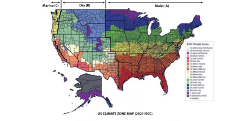 Climate Zone Residential Map